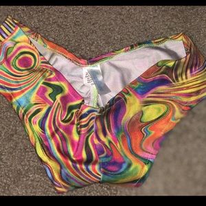 IHEARTRAVES acid wash booty bottoms